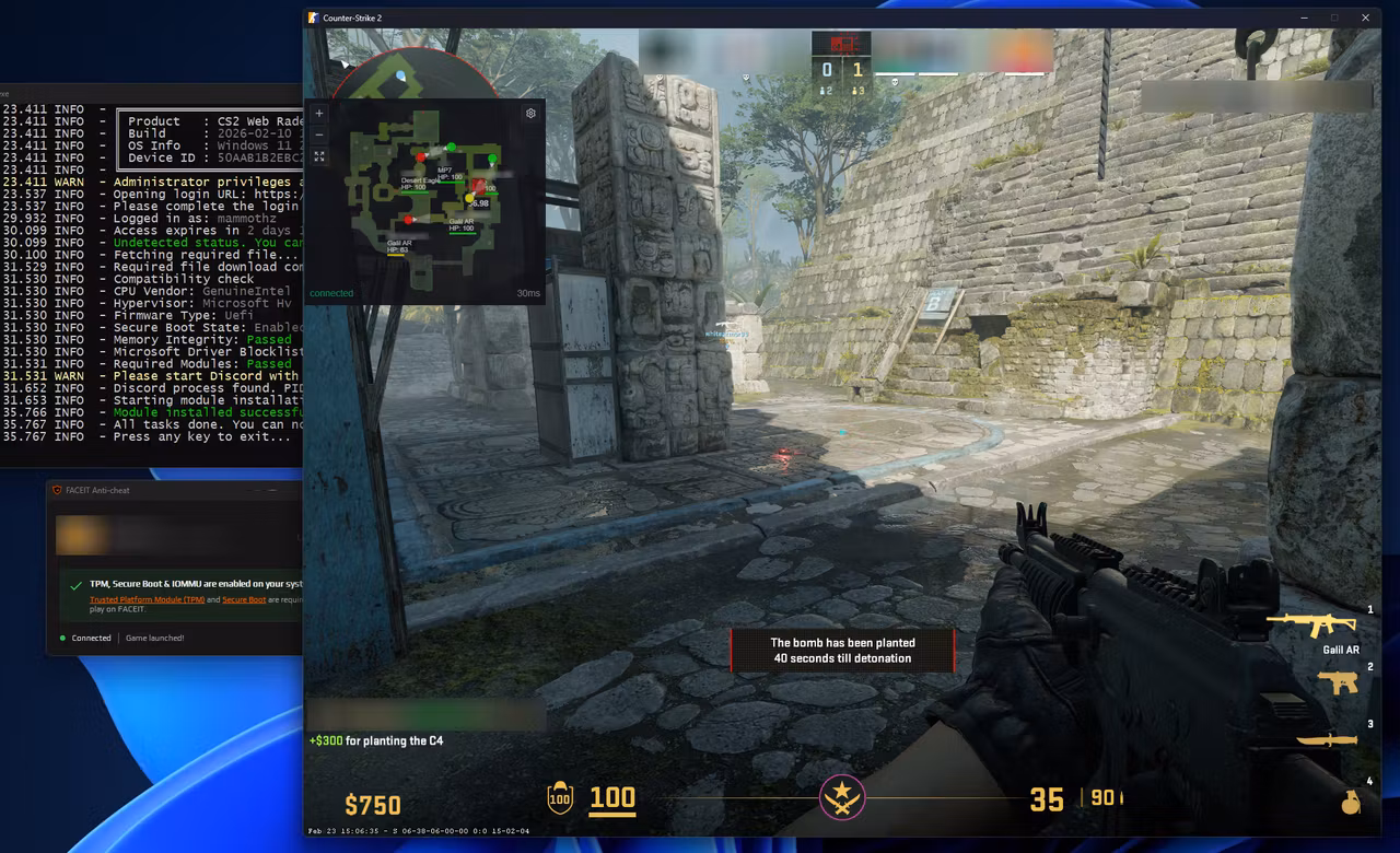 CS2 Web Radar (FACEIT) screenshot 1